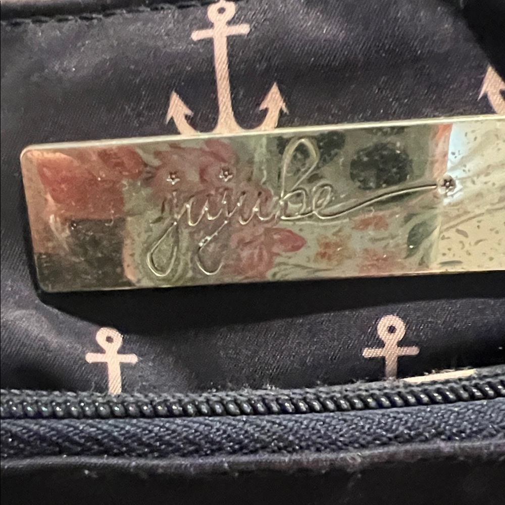 Ju-Ju-Be Nautical Navy and Gold Baby Bag